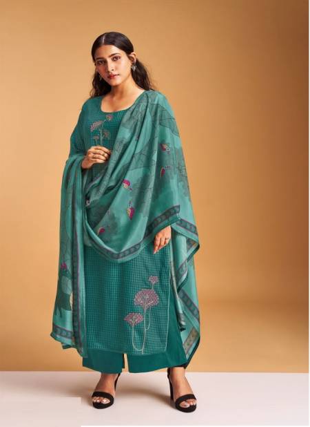 Abeni S1787 By Ganga Cotton Silk Printed Suits Catalog
